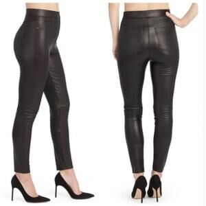 Spanx Women's Leather Like Ankle Skinny Pants